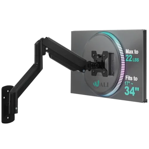 2. WALI Single Monitor Wall Mount, Full Motion (GSWM001) — Best Value