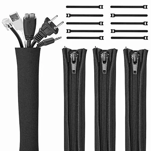 JOTO 4-Pack Cable Management Sleeve