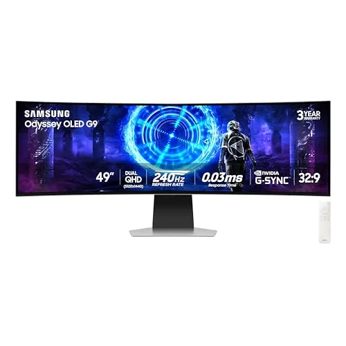1. Samsung 49-Inch Odyssey OLED G9 (G95SD) — Best Overall
