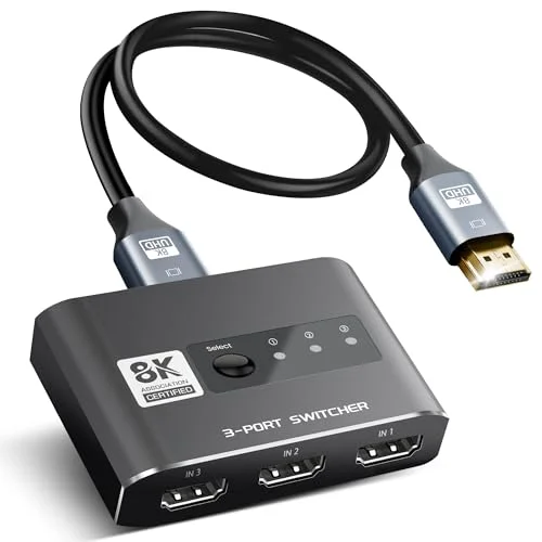 avedio links HDMI 2.1 Switch 3 in 1 Out