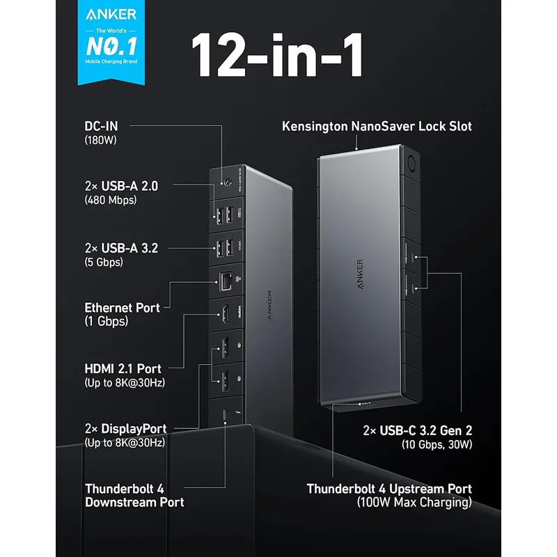 Anker 778 Thunderbolt 4 Dock