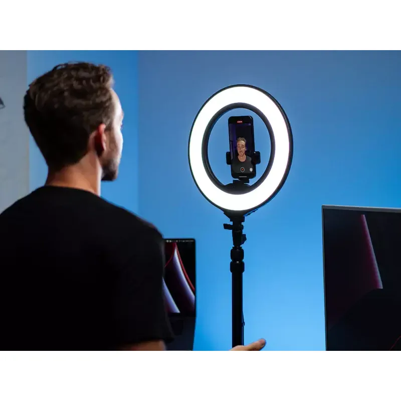 4. Lume Cube Edge-Lit Desktop Ring Light