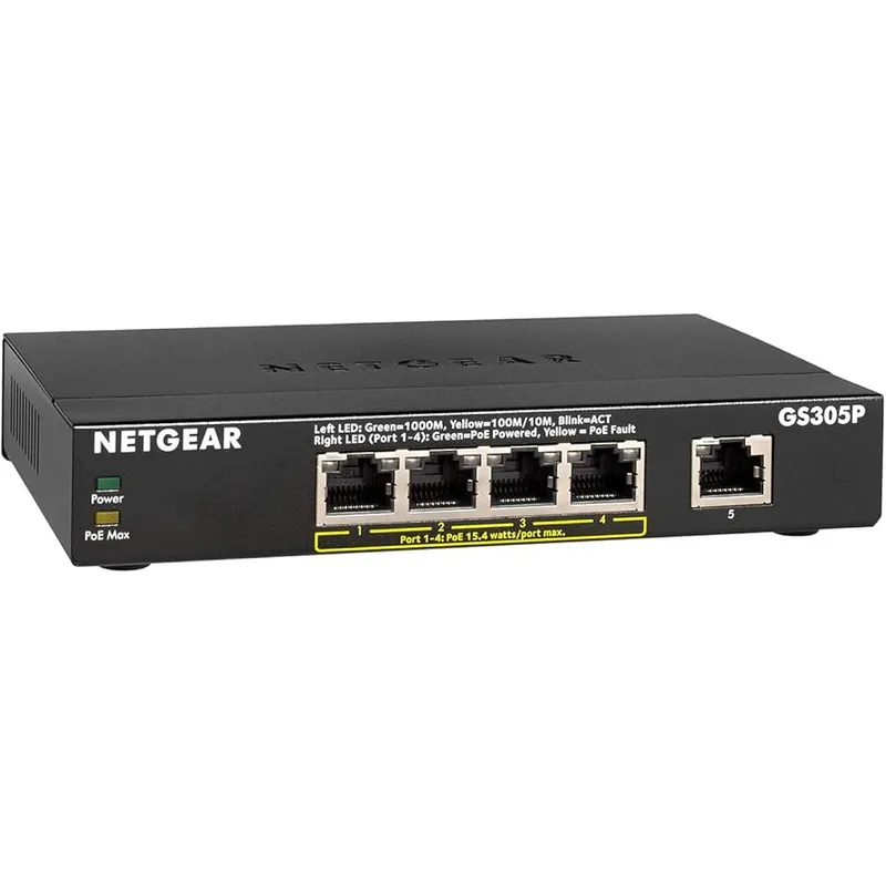 2. NETGEAR GS305P — Best 5-Port Value