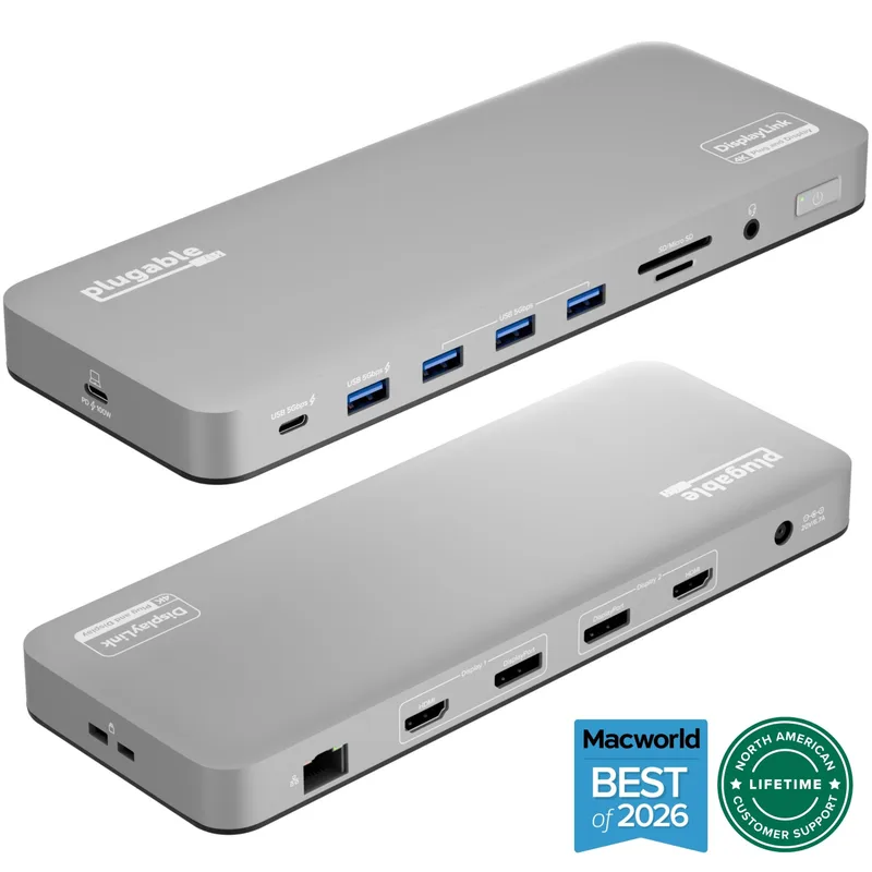 3. Plugable UD-6950PDH — Best for Mac M1–M3