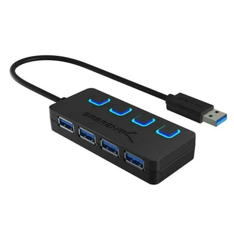 4. Sabrent 4-Port USB 3.0 Hub (HB-UM43) — Best Budget Port Expander