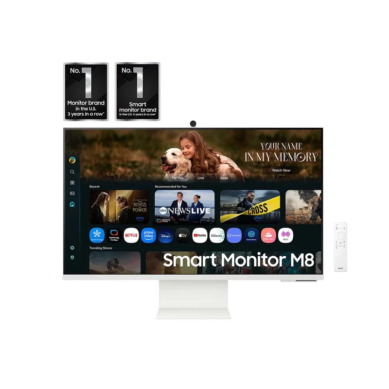 3. Samsung Smart Monitor M8 32” — Best All-In-One