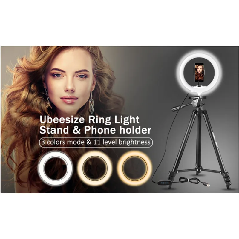 5. UBeesize 10-Inch Ring Light — Best Budget